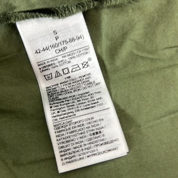 Gap Sz Small Halter Dress Cotton Midi Green Ruffle Milkmaid - Picture 16 of 16